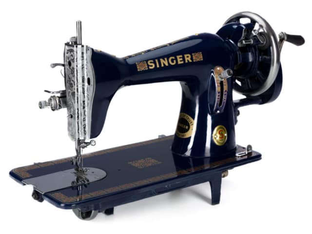 singer vintage blue 2